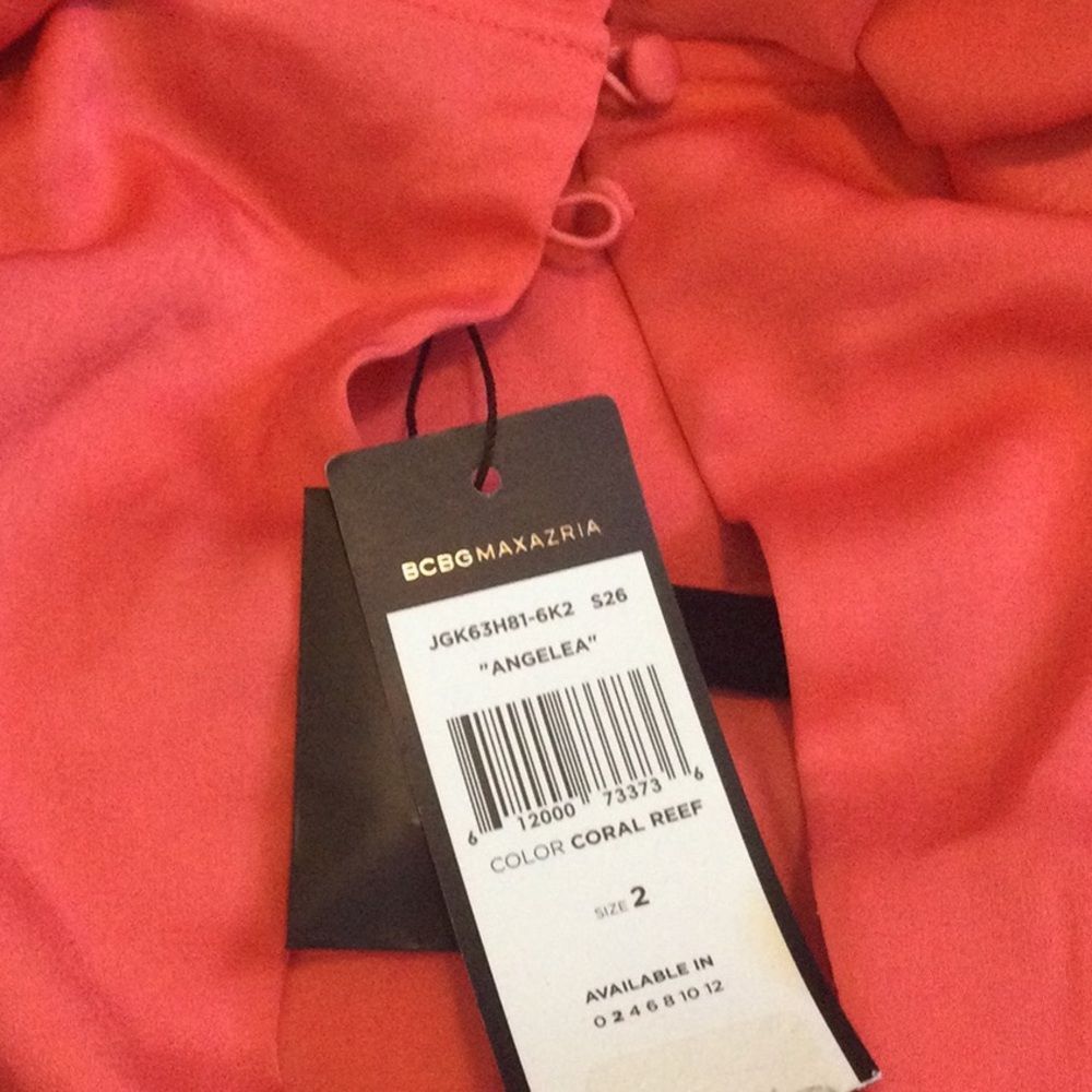 BCBG MaxAzria Nancy dress Coral - Picture 7 of 9